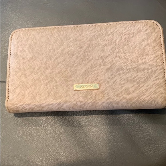 Aldo Tan Rectangular Zip-Around Wallet - Picture 1 of 7